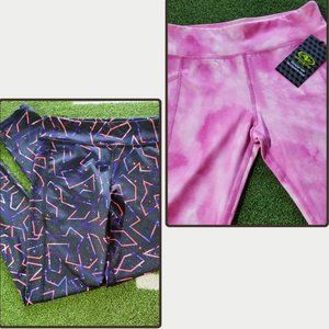 NWT: ATHLETIC WORKS & Old Navy Pink Girls Leggings, L (10-12)